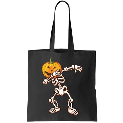 Dabbing Skeleton Pumpkin Head  Bag