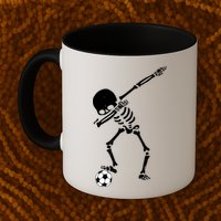 Dabbing Skeleton Soccer Dab Mug