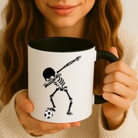 Dabbing Skeleton Soccer Dab Mug