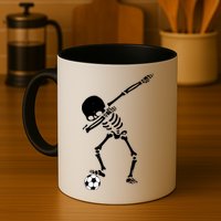 Dabbing Skeleton Soccer Dab Mug