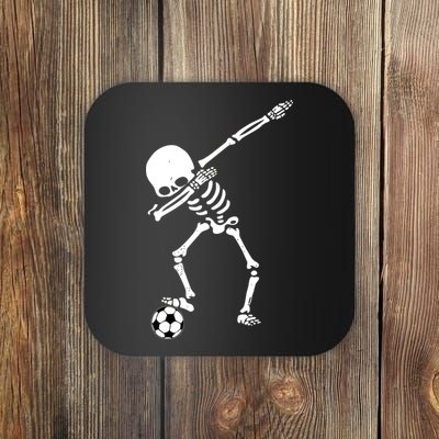 Dabbing Skeleton Soccer Dab Coaster