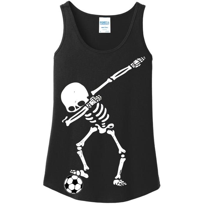 Dabbing Skeleton Soccer Dab Ladies Essential Tank