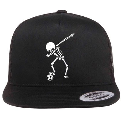 Dabbing Skeleton Soccer Dab Flatbill Hat