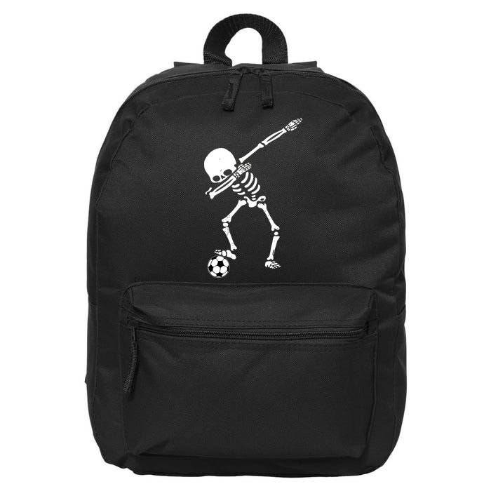 Dabbing Skeleton Soccer Dab 16 in Basic Backpack