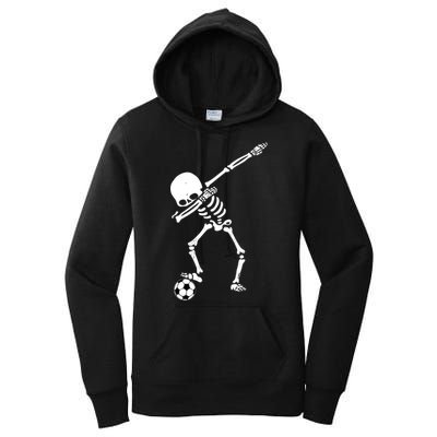 Dabbing Skeleton Soccer Dab Women's Pullover Hoodie