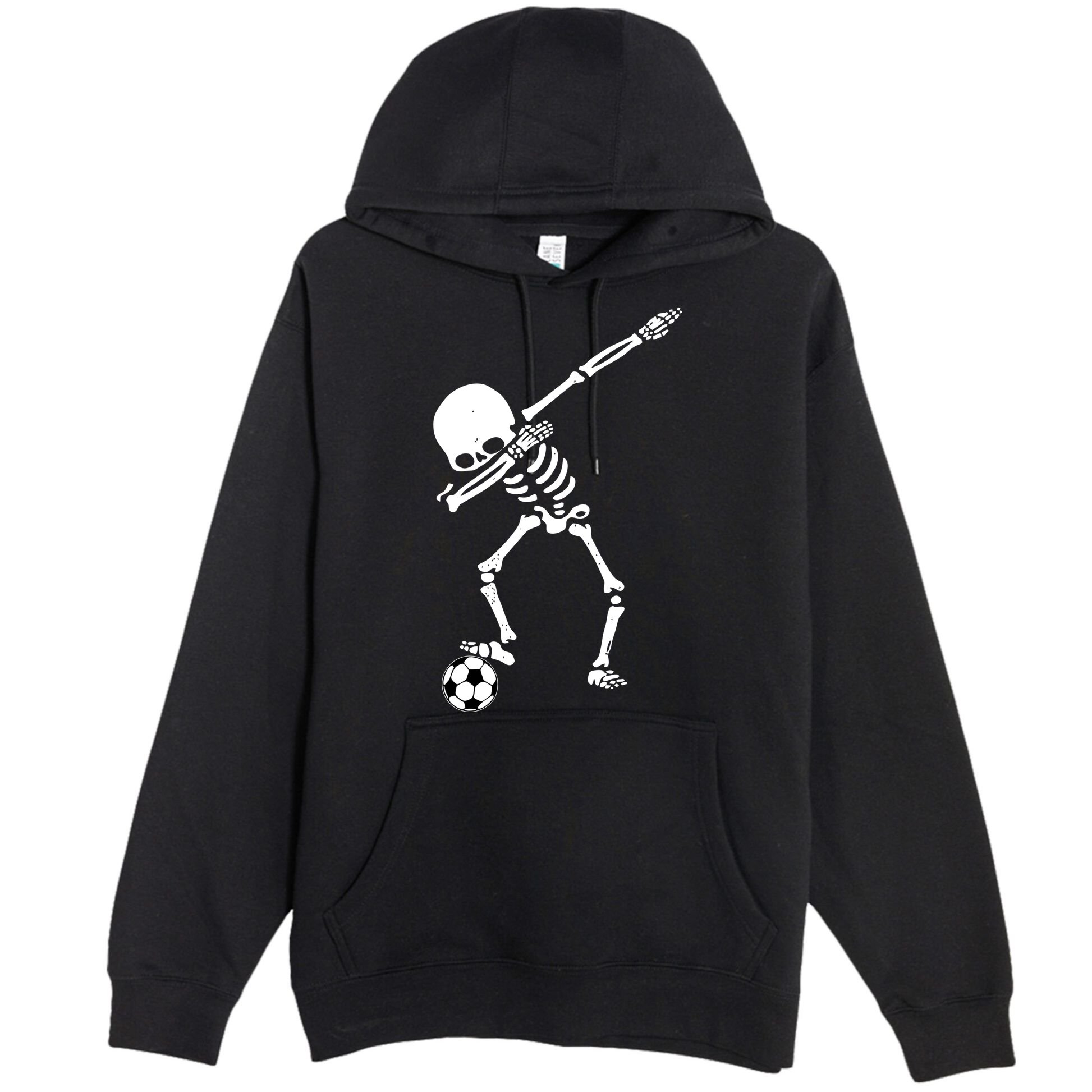 Dabbing Skeleton Soccer Dab Premium Pullover Hoodie