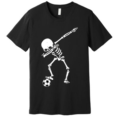 Dabbing Skeleton Soccer Dab Premium T-Shirt