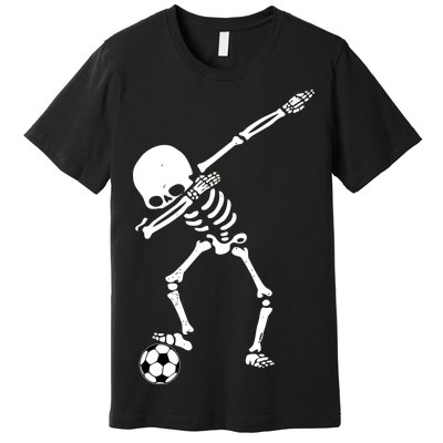 Dabbing Skeleton Soccer Dab Premium T-Shirt