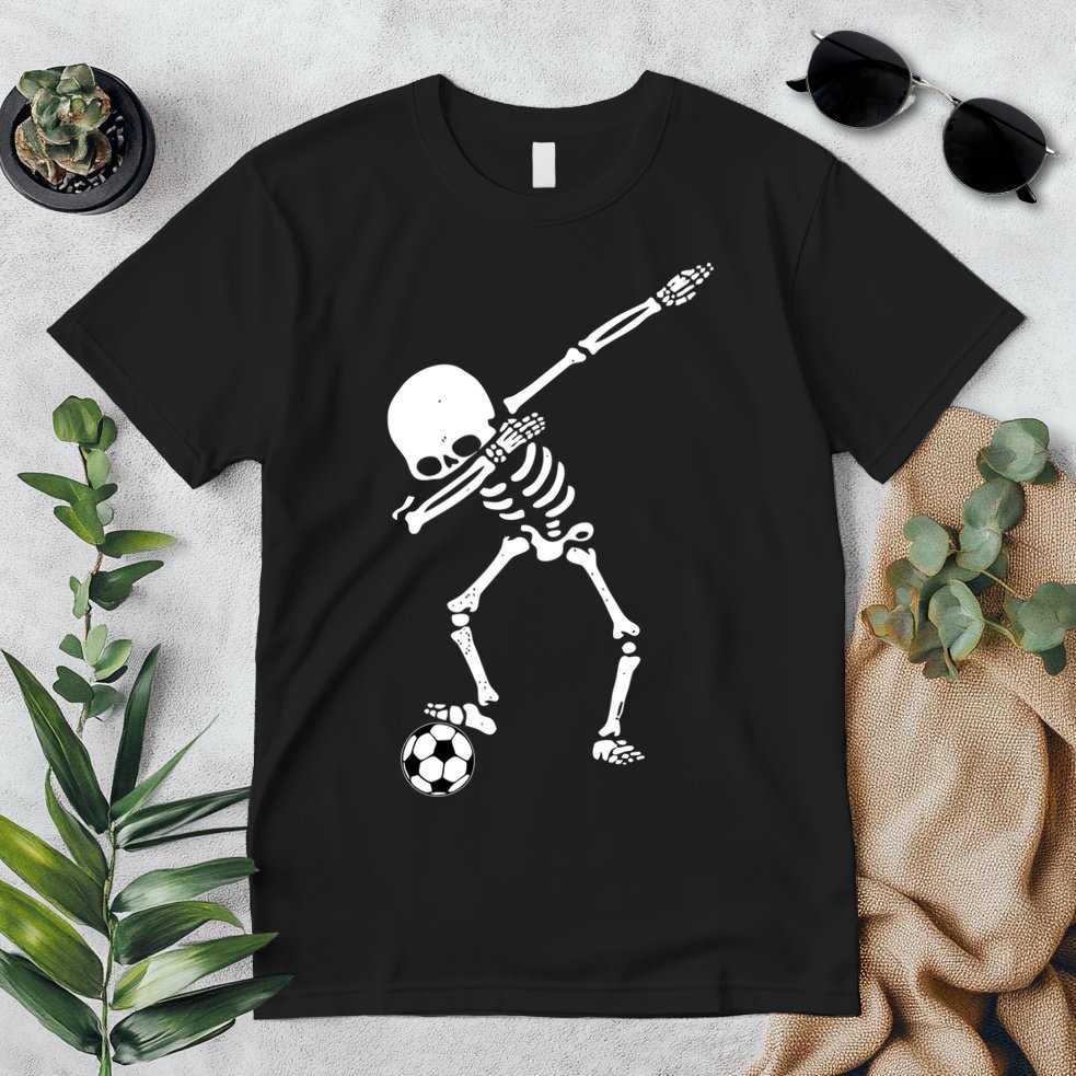Dabbing Skeleton Soccer Dab Premium T-Shirt