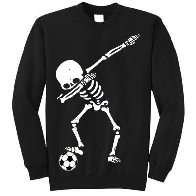 Dabbing Skeleton Soccer Dab Tall Sweatshirt