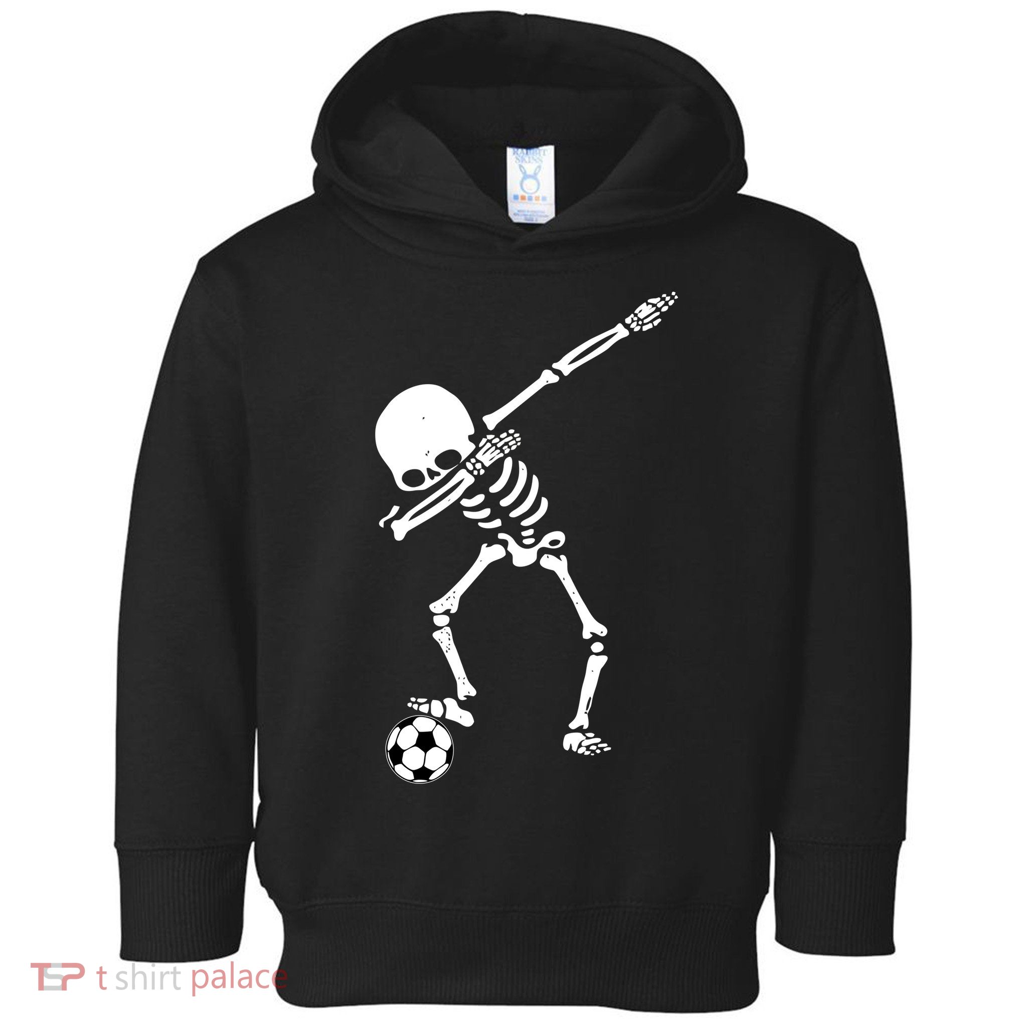 Dabbing Skeleton Soccer Dab Toddler Hoodie