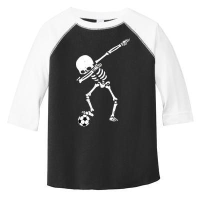 Dabbing Skeleton Soccer Dab Toddler Fine Jersey T-Shirt