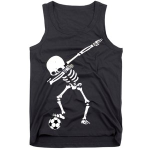 Dabbing Skeleton Soccer Dab Tank Top