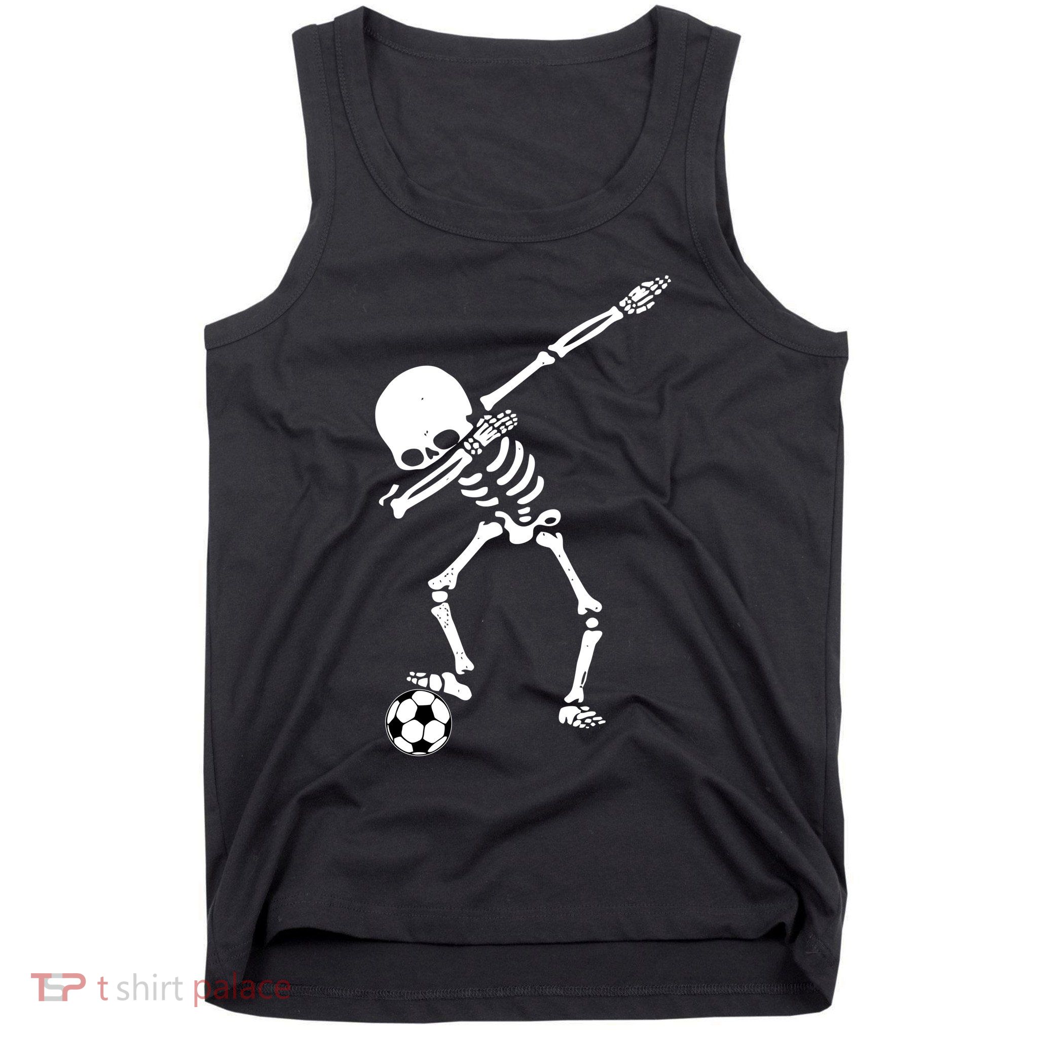 Dabbing Skeleton Soccer Dab Tank Top