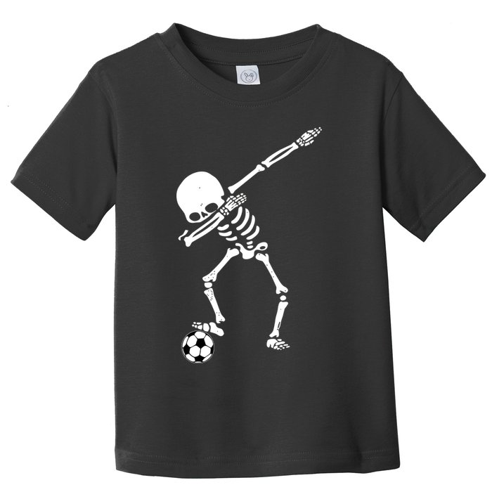 Dabbing Skeleton Soccer Dab Toddler T-Shirt