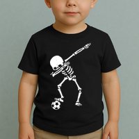 Dabbing Skeleton Soccer Dab Toddler T-Shirt
