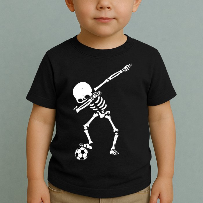 Dabbing Skeleton Soccer Dab Toddler T-Shirt