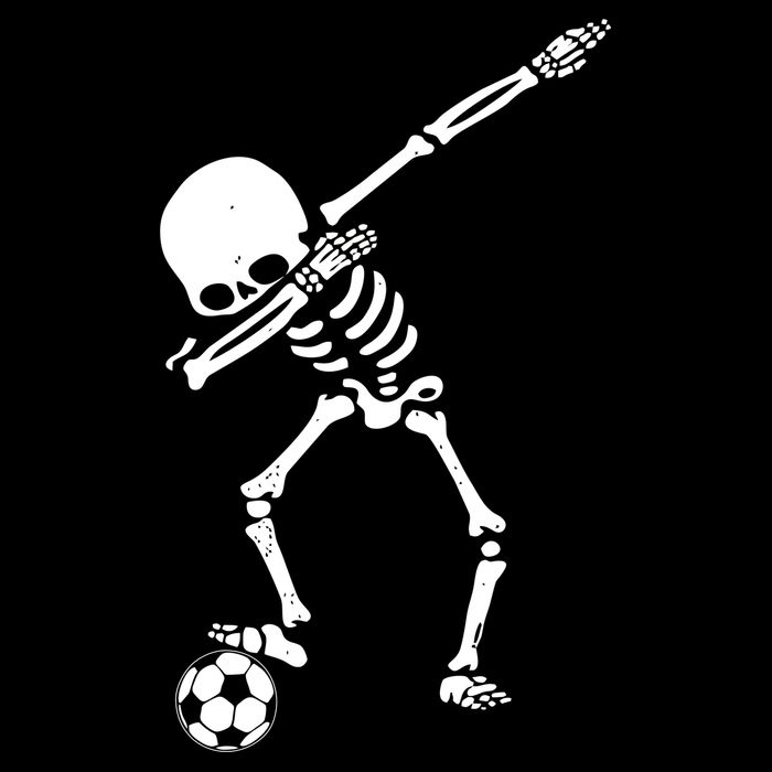 Dabbing Skeleton Soccer Dab Toddler T-Shirt