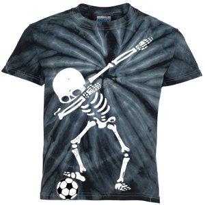 Dabbing Skeleton Soccer Dab Kids Tie-Dye T-Shirt