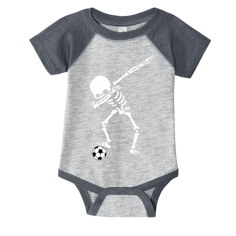 Dabbing Skeleton Soccer Dab Infant Baby Jersey Bodysuit