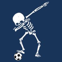 Dabbing Skeleton Soccer Dab Infant Baby Jersey Bodysuit