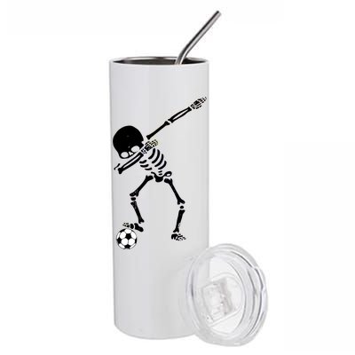 Dabbing Skeleton Soccer Dab Stainless Steel Tumbler