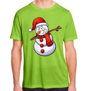 Dabbing Snowman Adult ChromaSoft Performance T-Shirt