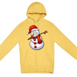 Dabbing Snowman Premium Pullover Hoodie