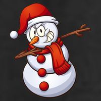 Dabbing Snowman Cool Comfort Performance Bucket Hat