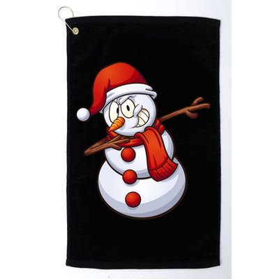 Dabbing Snowman Golf Towel
