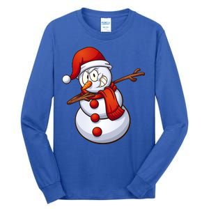 Dabbing Snowman Tall Long Sleeve T-Shirt