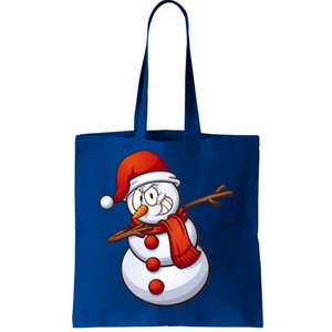 Dabbing Snowman Tote Bag