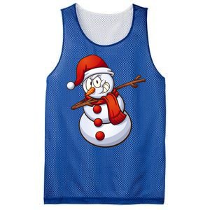 Dabbing Snowman Mesh Reversible Basketball Jersey Tank