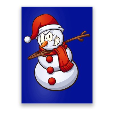 Dabbing Snowman Poster