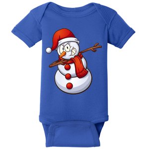 Dabbing Snowman Baby Bodysuit