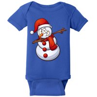 Dabbing Snowman Baby Bodysuit