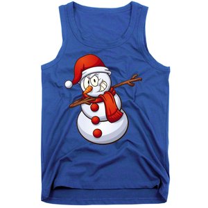 Dabbing Snowman Tank Top