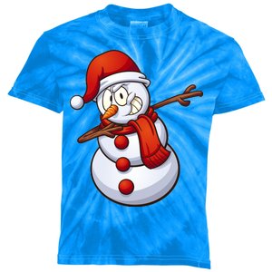 Dabbing Snowman Kids Tie-Dye T-Shirt