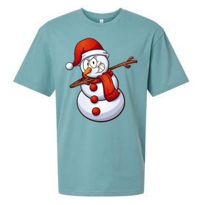 Dabbing Snowman Sueded Cloud Jersey T-Shirt