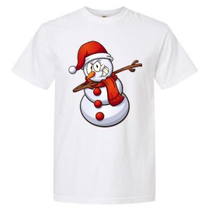 Dabbing Snowman Garment-Dyed Heavyweight T-Shirt