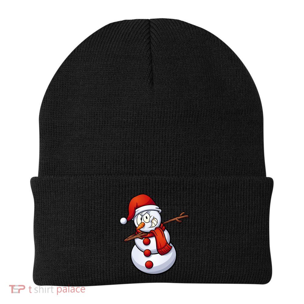 Dabbing Snowman Santa Hat Christmas Beanie