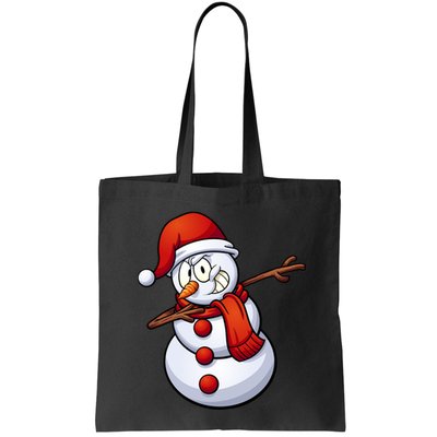 Dabbing Snowman Santa Hat Christmas Bag
