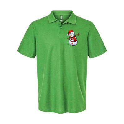 Dabbing Snowman Santa Hat Christmas Polo