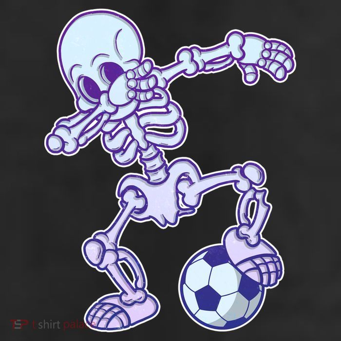 Dabbing Soccer Skeleton Cool Comfort Performance Bucket Hat