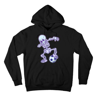 Dabbing Soccer Skeleton Hoodie