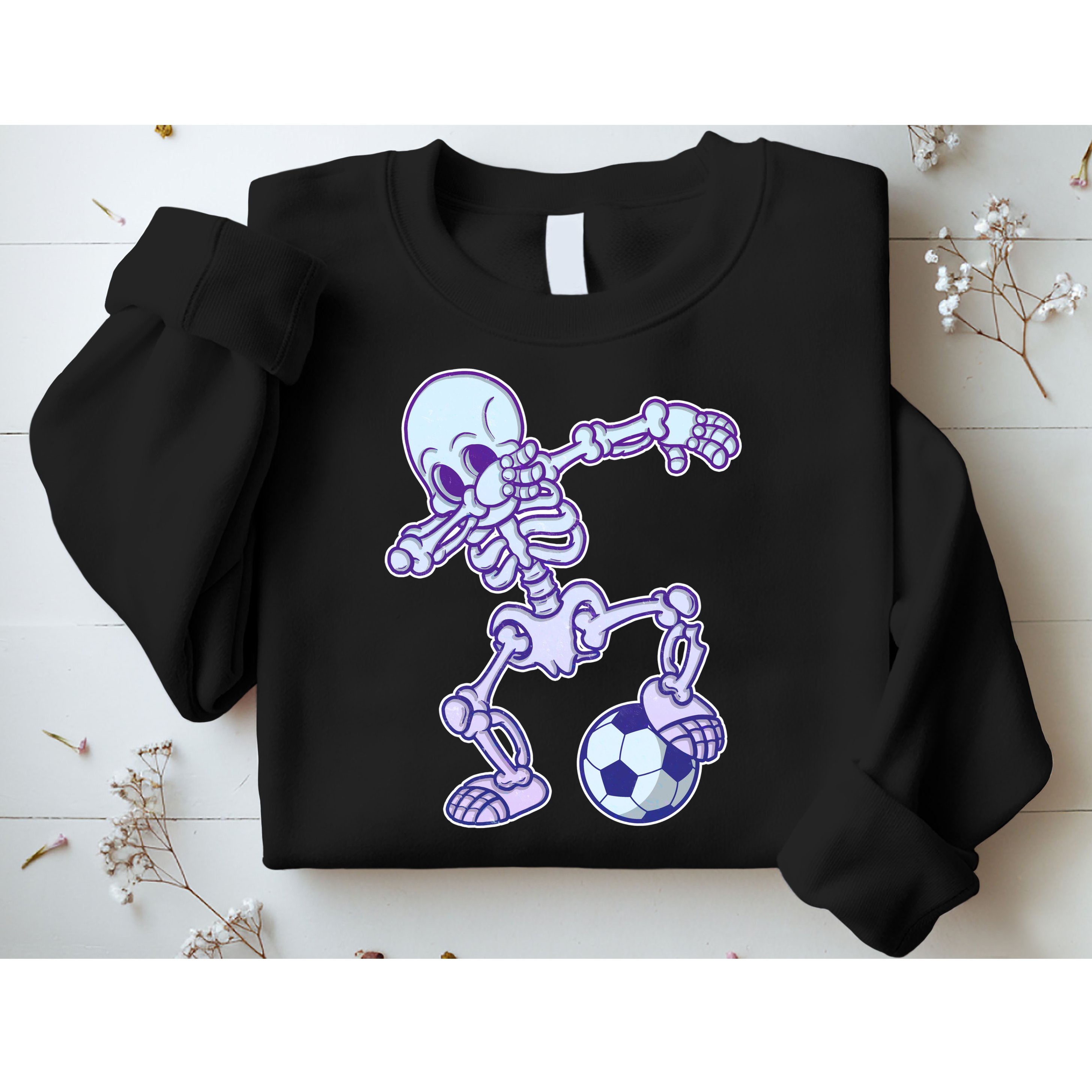 Dabbing Soccer Skeleton Sweatshirt