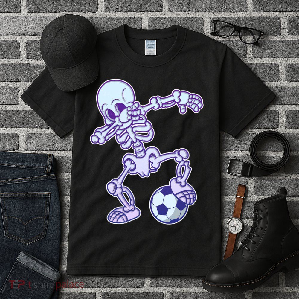 Dabbing Soccer Skeleton Tall T-Shirt