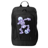 Dabbing Soccer Skeleton City Backpack