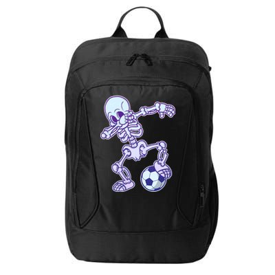 Dabbing Soccer Skeleton City Backpack