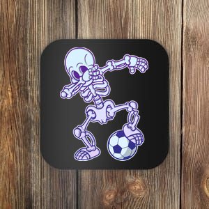 Dabbing Soccer Skeleton Coaster